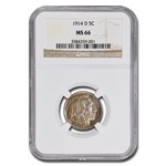 1914-D Buffalo Nickel MS-66 NGC