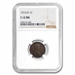 1914-D Lincoln Cent Fine-12 NGC