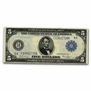 1914 (E-Richmond) $5.00 FRN VF+ (Fr#861)