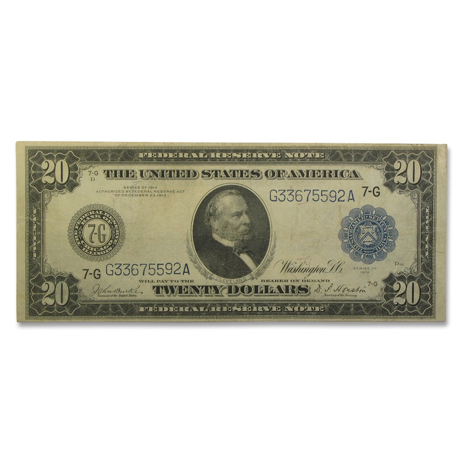 Buy 1914 (G-Chicago) $20 FRN VF | APMEX