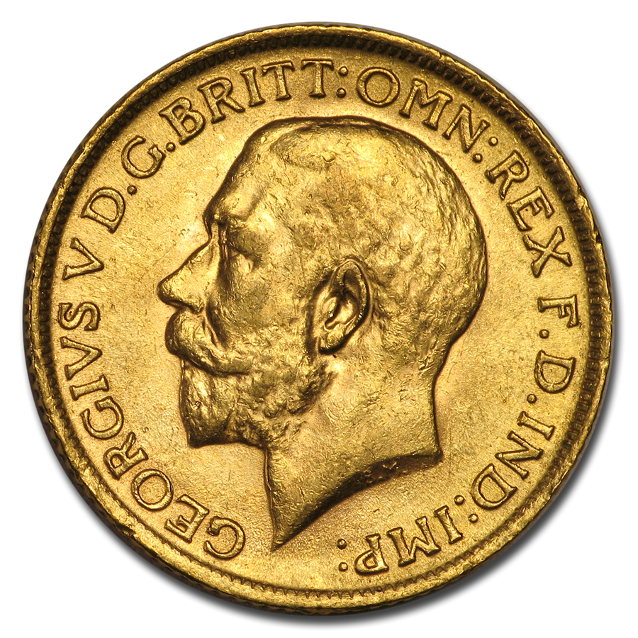 1914 Great Britain Gold Sovereign George V BU Coin For Sale | The Royal ...