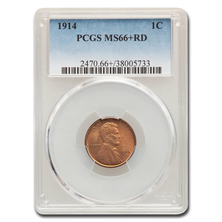 Buy 1914 Lincoln Cent MS-66+ PCGS (Red) | APMEX