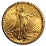 1914-S $20 St Gaudens Gold Double Eagle AU