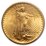 1914-S $20 St Gaudens Gold Double Eagle MS-63 PCGS