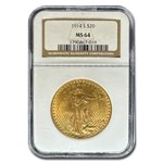 1914-S $20 St Gaudens Gold Double Eagle MS-64 NGC