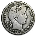 1914-S Barber Half Dollar VG