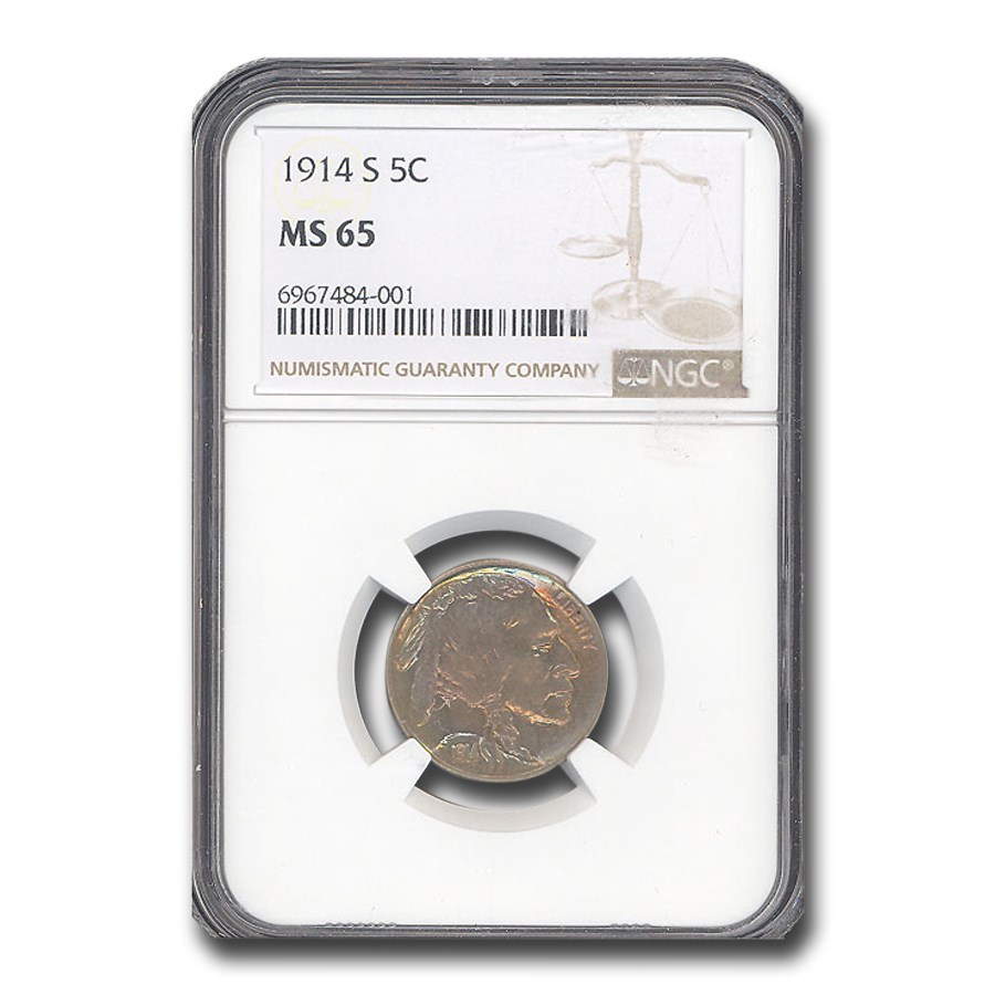 1914-S Buffalo Nickel MS-65 NGC