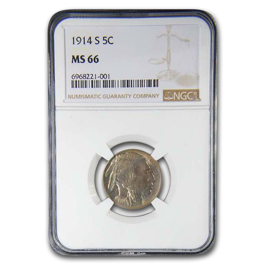 1914-S Buffalo Nickel MS-66 NGC