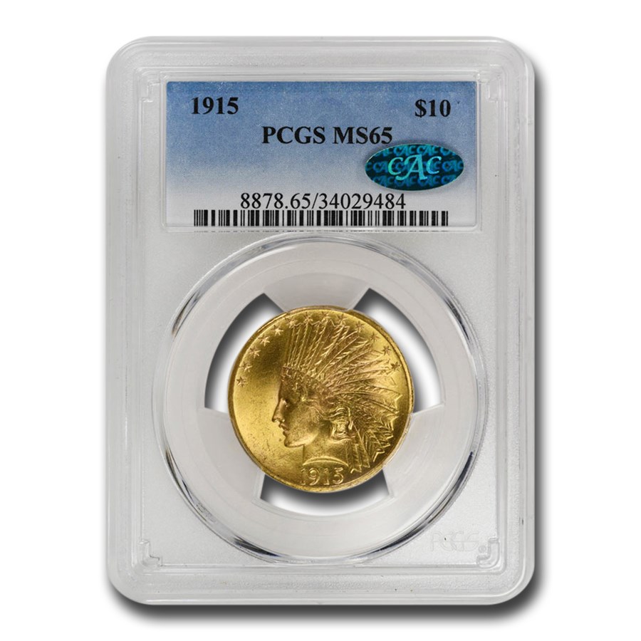 1915 $10 Indian Gold Eagle MS-65 PCGS CAC