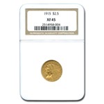 1915 $2.50 Indian Gold Quarter Eagle XF-45 NGC