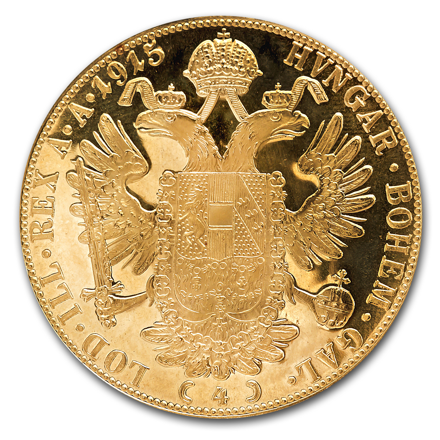 Buy 1915 Austria Gold 4 Ducat AU BU APMEX