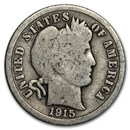 1915 Barber Dime Good/VG