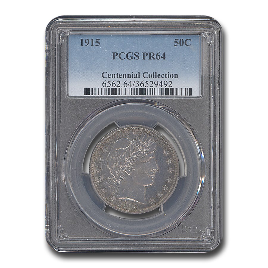 1915 Barber Half Dollar PR-64 PCGS