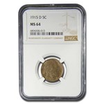 1915-D Buffalo Nickel MS-64 NGC