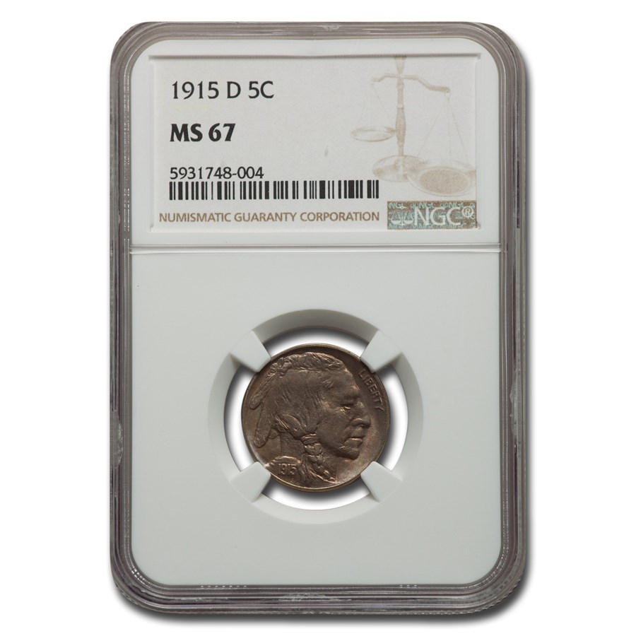 1915-D Buffalo Nickel MS-67 NGC