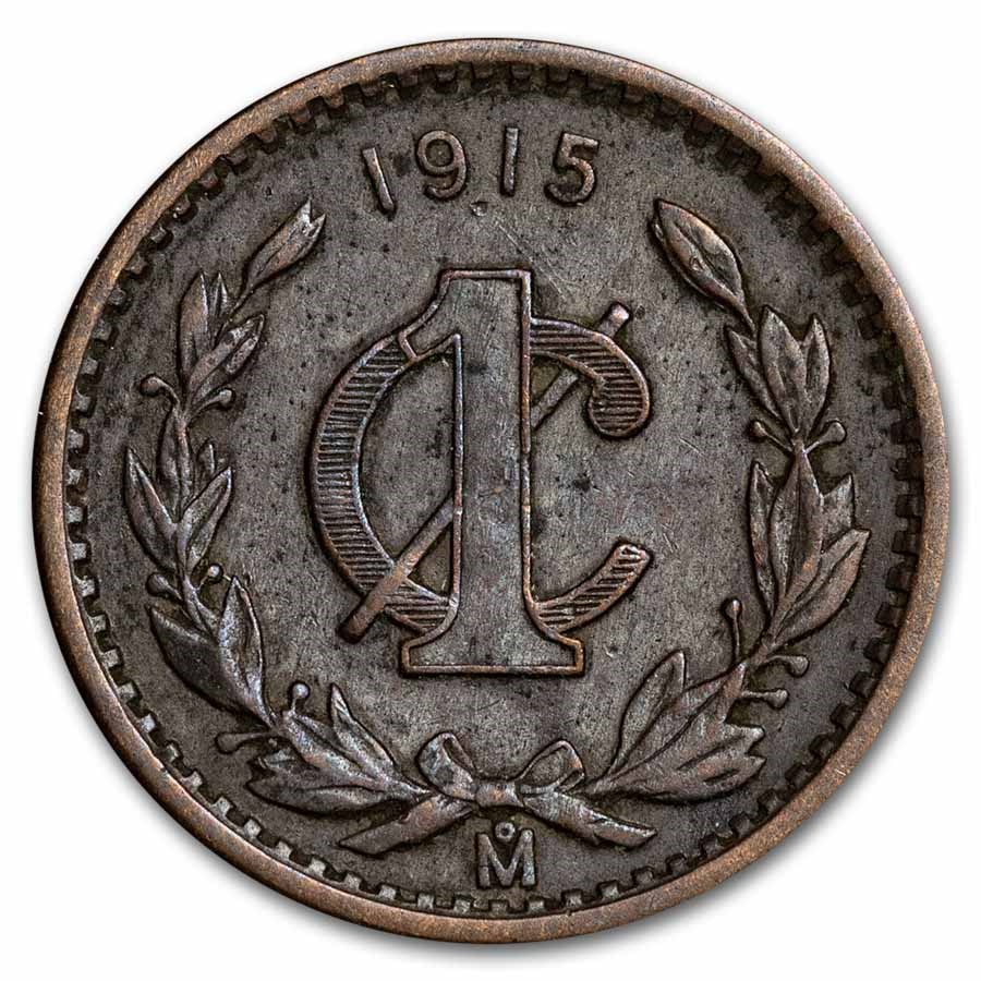 1915 Mexico Bronze 1 Centavo VF