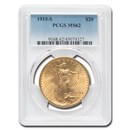 1915-S $20 St Gaudens Gold Double Eagle MS-62 PCGS