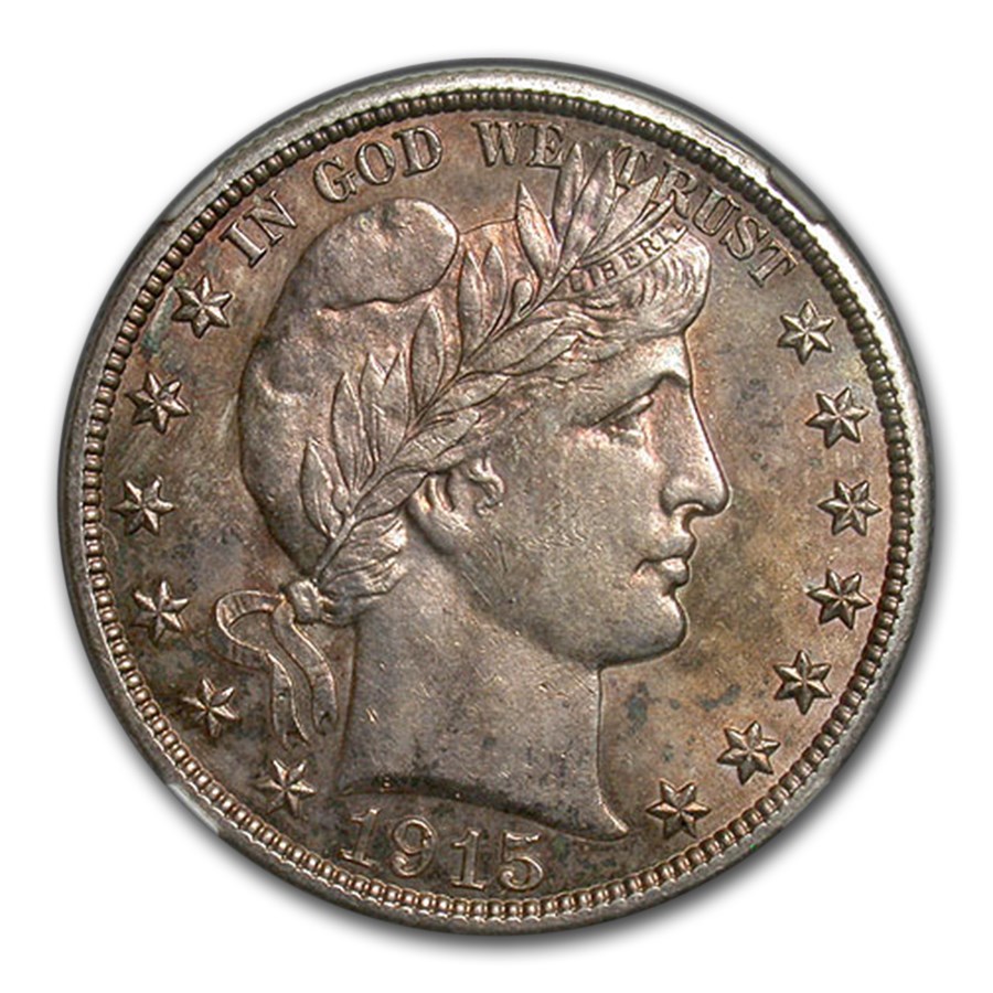 Buy 1915-s Barber Half Dollar Ms-60 Ngc 