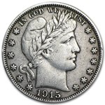 1915-S Barber Half Dollar XF