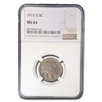 1915-S Buffalo Nickel MS-64 NGC