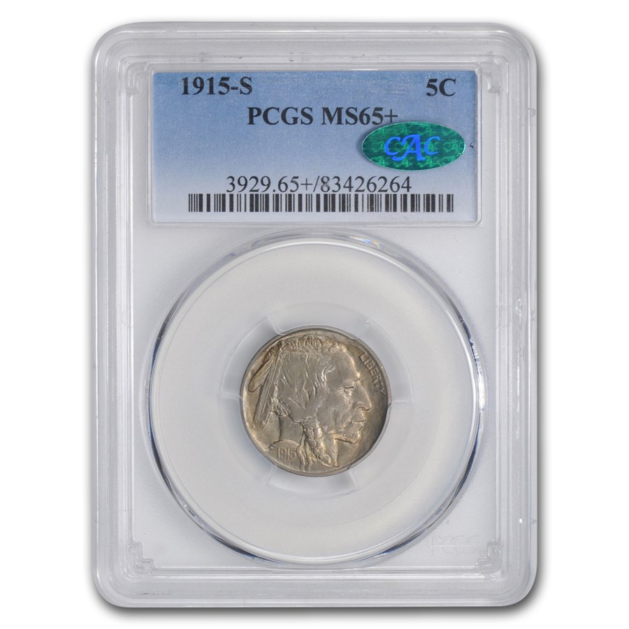 Buy 1915-S Buffalo Nickel MS-65+ PCGS CAC | APMEX