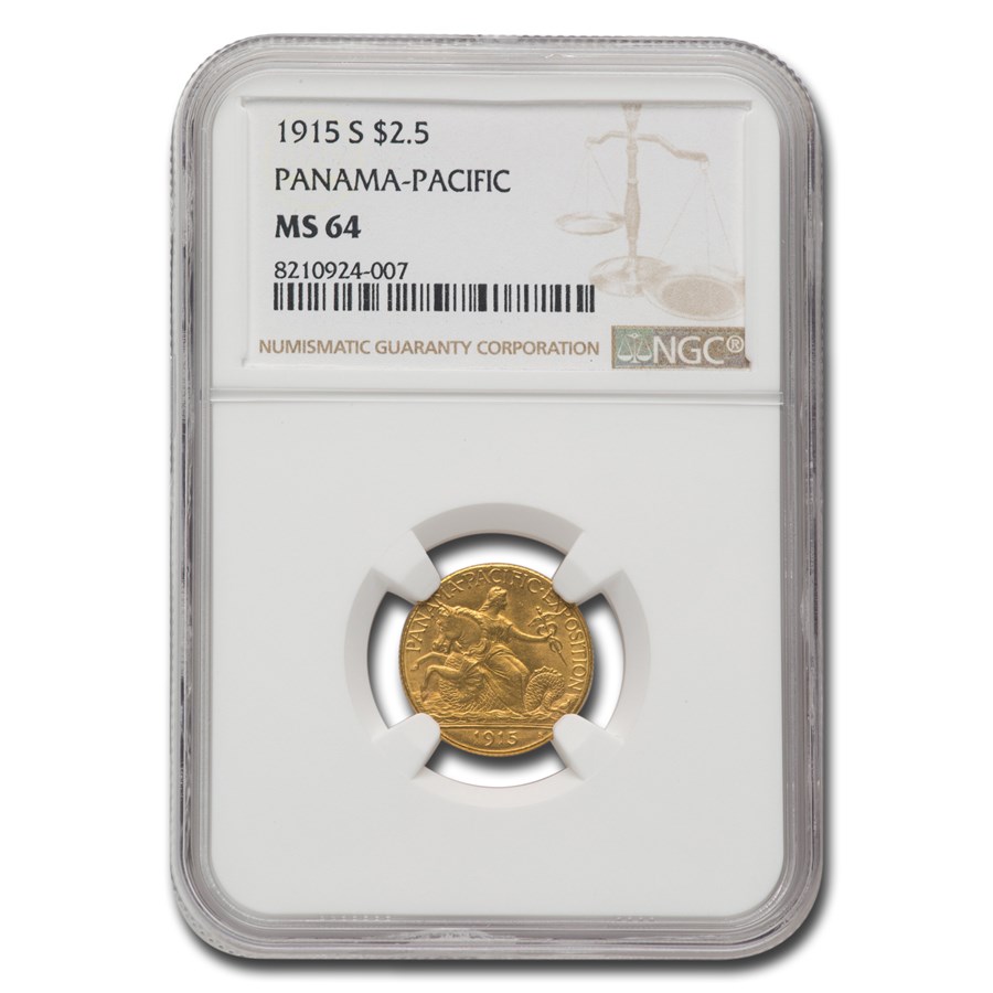 1915-S Gold $2.50 Panama-Pacific MS-64 NGC