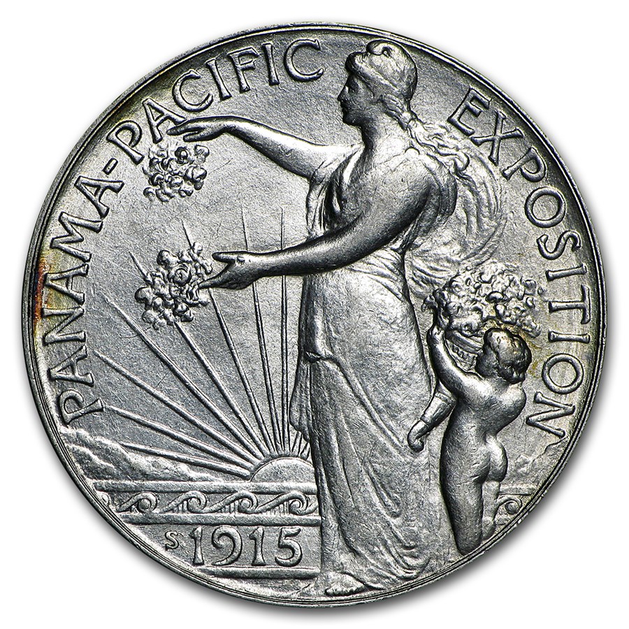 1915-S Panama-Pacific Expo Half Dollar AU