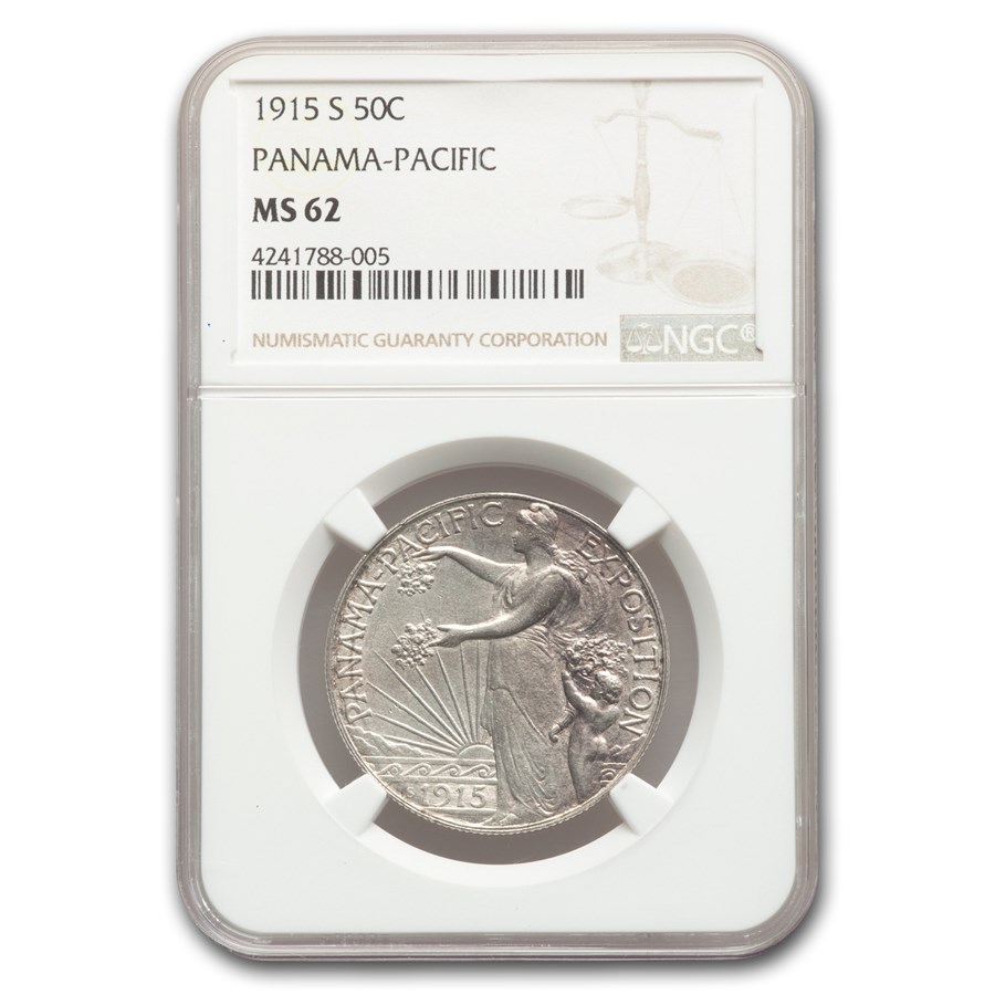 1915-S Panama Pacific Half Dollar MS-62 NGC