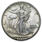 1916-1947 Walking Liberty Half Dollar AU (Random)