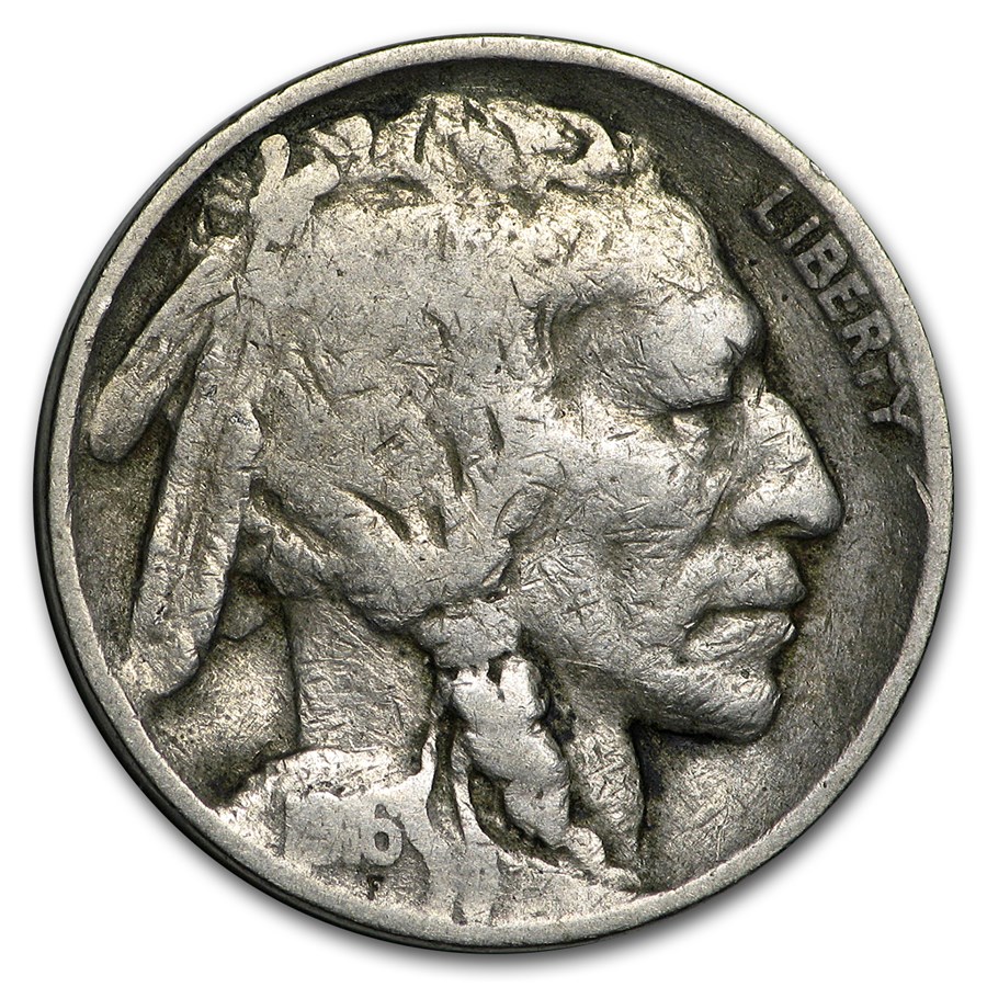 1916 Buffalo Nickel Good/VG