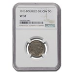 1916 Buffalo Nickel VF-30 NGC