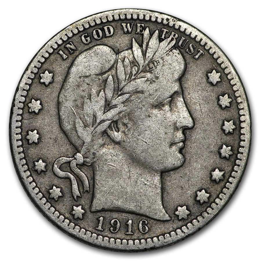 1916-D Barber Quarter Fine