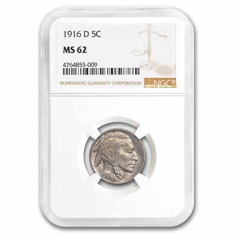 1916-D Buffalo Nickel MS-62 NGC