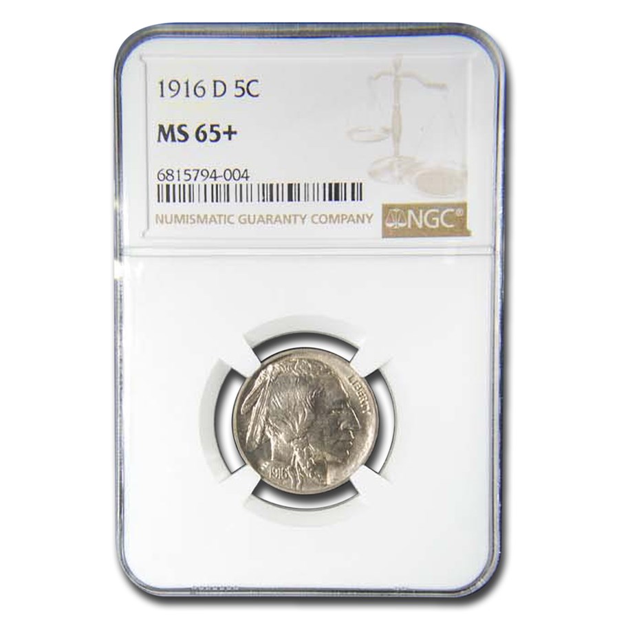 1916-D Buffalo Nickel MS-65+ NGC