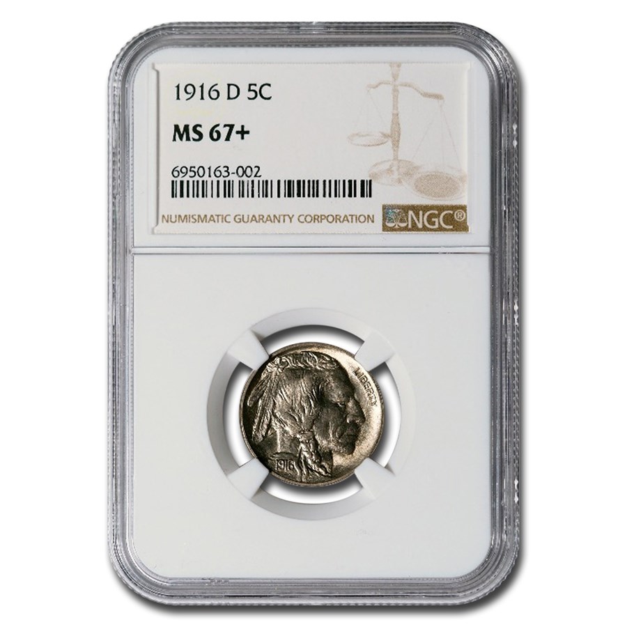 1916-D Buffalo Nickel MS-67+ NGC