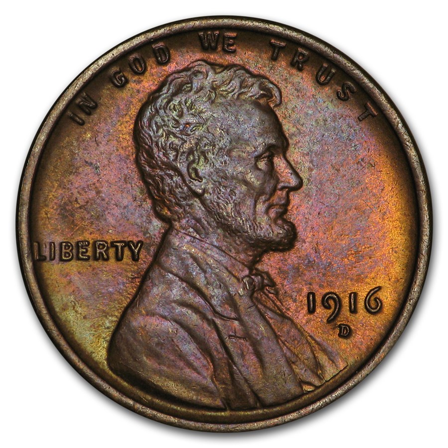 1916-D Lincoln Cent BU (Brown)