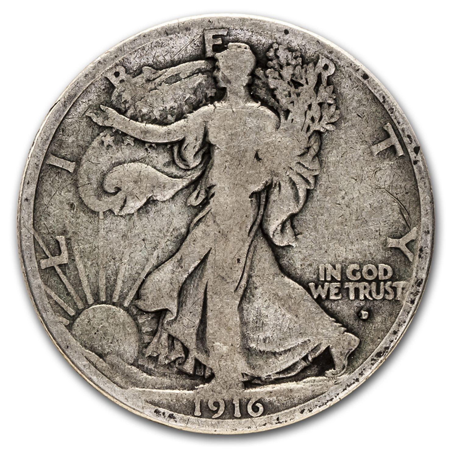 Buy 1916-D Walking Liberty Half Dollar VG | APMEX