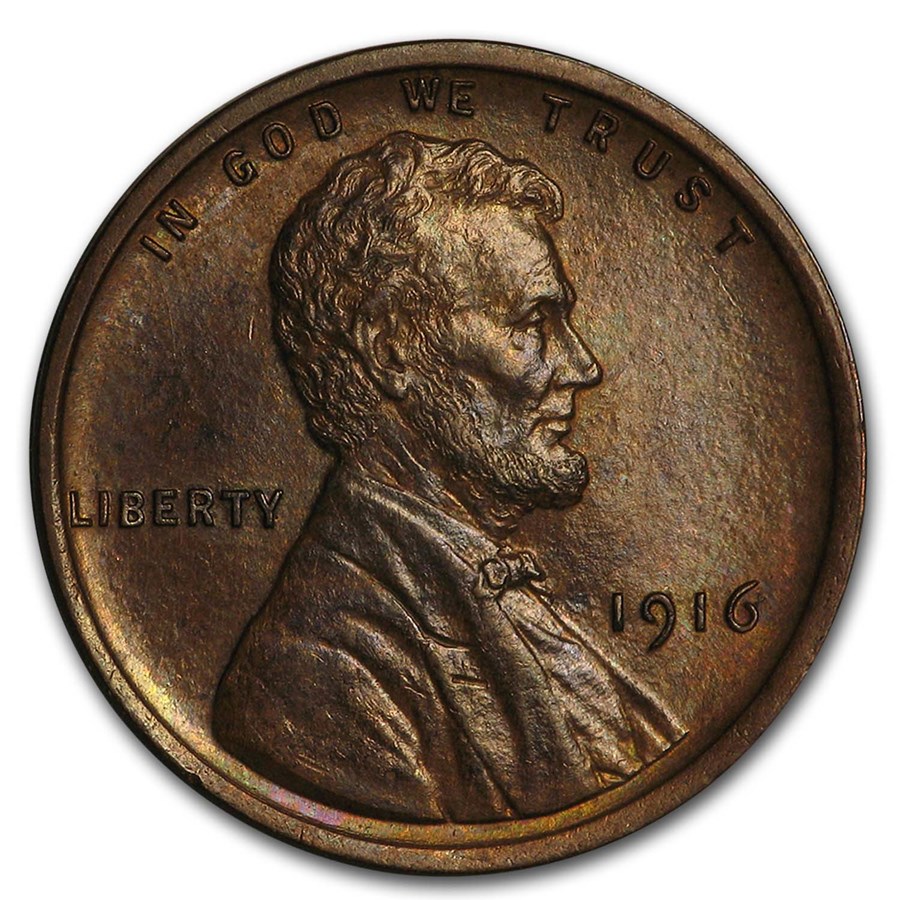 1916 Lincoln Cent BU (Brown)