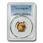 1916 Lincoln Cent MS-66+ PCGS (Red)