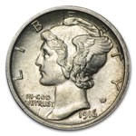 1916 Mercury Dime AU