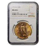 1916-S $20 St Gaudens Gold Double Eagle MS-65+ NGC