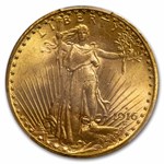 1916-S $20 St Gaudens Gold Double Eagle MS-65+ PCGS