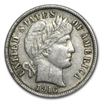 1916-S Barber Dime XF