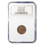 1916-S Lincoln Cent MS-65 NGC (Red/Brown)