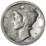 1916-S Mercury Dime XF