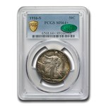 1916-S Walking Liberty Half Dollar MS-64+ PCGS CAC