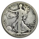 1916-S Walking Liberty Half Dollar VG