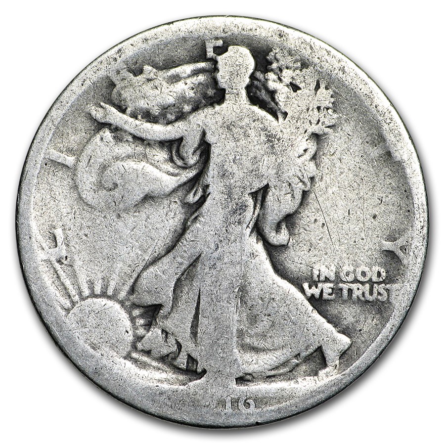 1916 Walking Liberty Half Dollar Fair