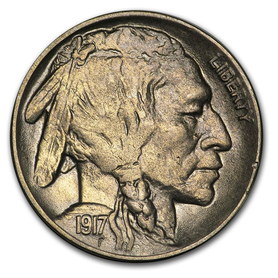 1917-D Buffalo Nickel AU