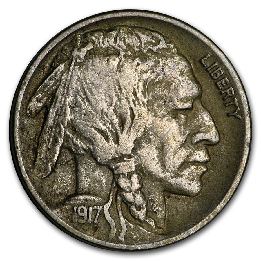 1917-D Buffalo Nickel XF